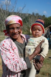 woman and baby in Madagascar