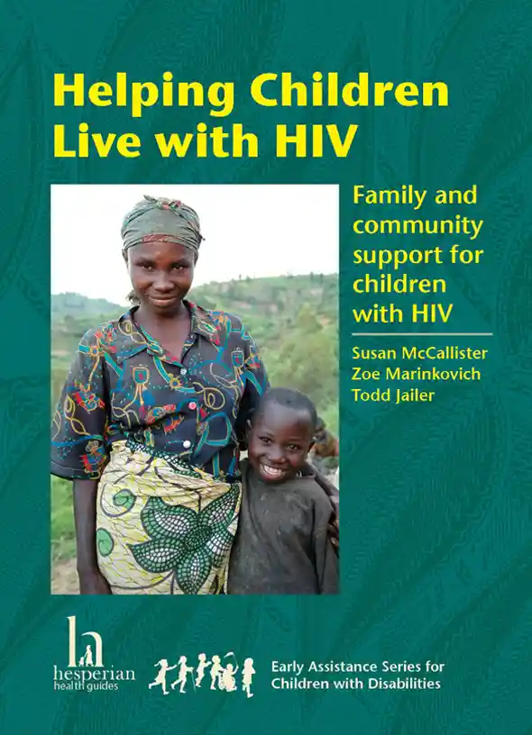 Helping Children live with HIV book cover.