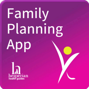 Family planning app website page
