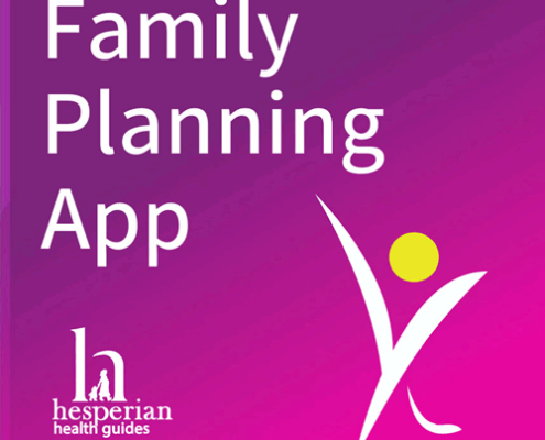 Family planning app website page