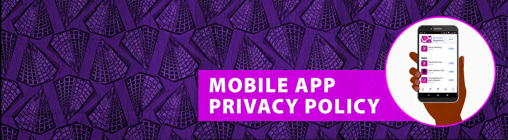 Mobile app privacy policy