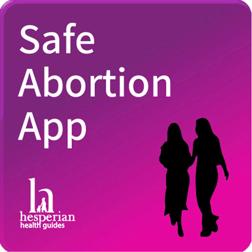 Safe abortion app website page