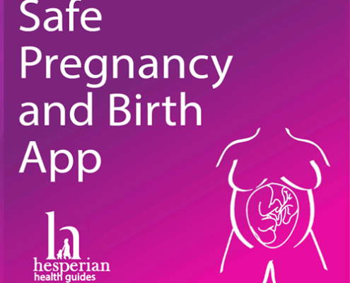 Safe pregnancy and birth app website page